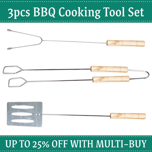 Piece bbq grill tool set - 3,