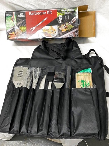 Bbq tool set stainless steel - bbq,