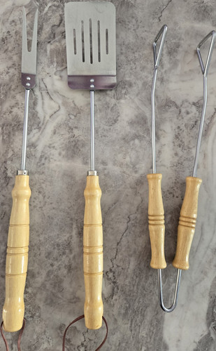 Three piece bbq tool set - three-piece,