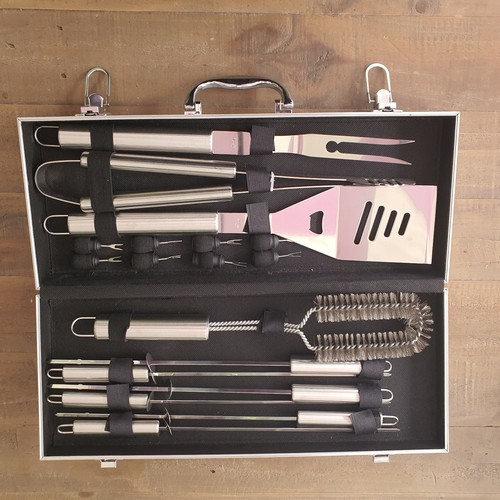 Stainless steel bbq tool set - bbq,