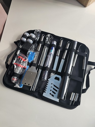 Bbq tool set stainless steel - bbq,