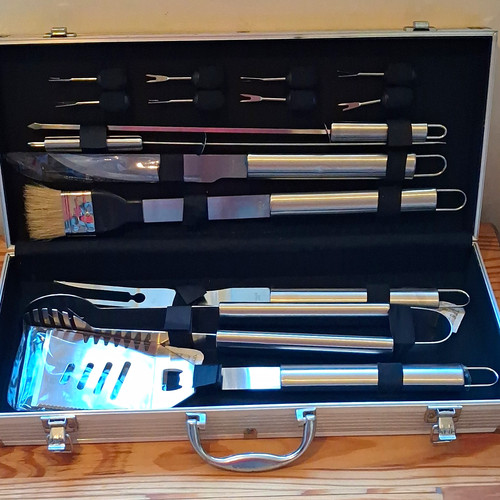 Stainless steel bbq tool - steel,