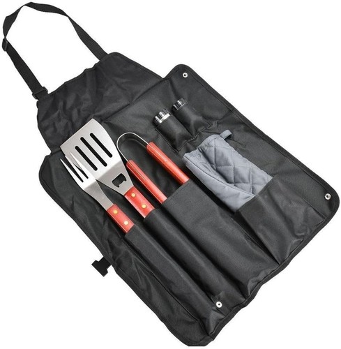 Piece bbq tool set with - 7,
