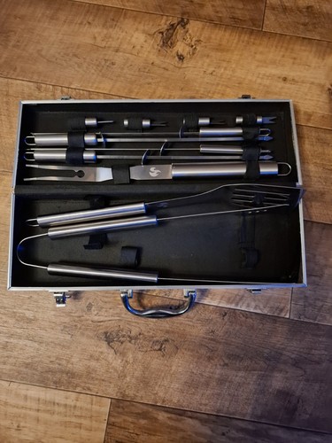 Bbq utensils with - utensils, with.case