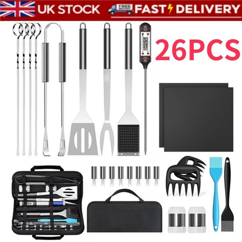 26pcs stainless steel bbq - stainless,