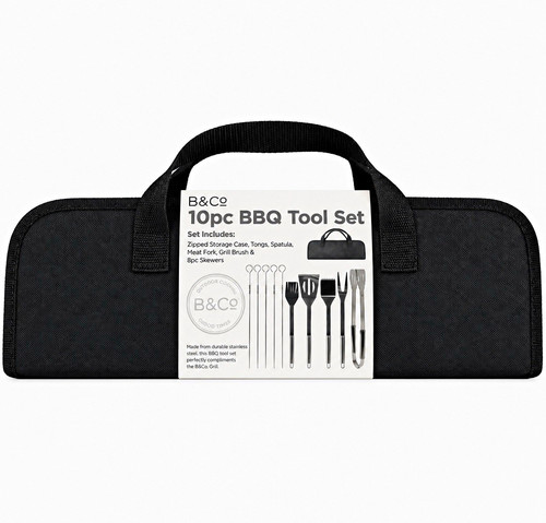 10pc bbq tool set - 10pc,