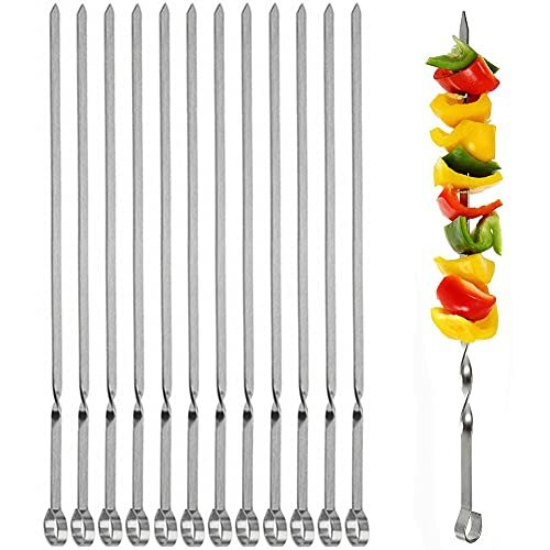 12pcs stainless steel bbq - 12pcs,