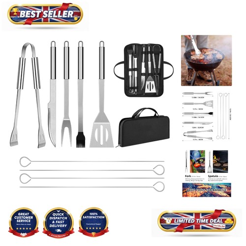 Lightweight piece bbq tool - 9-piece,